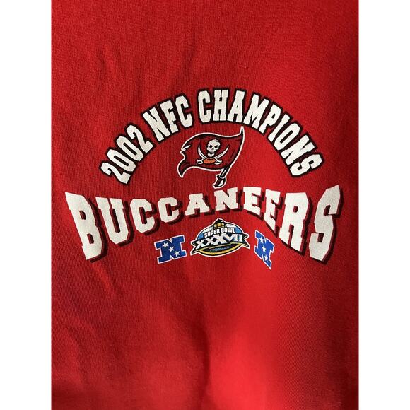 Tampa Bay Buccaneers Ladies L 2002 NFC Champions Sweatshirt Super Bowl XXXVII - Picture 2 of 6